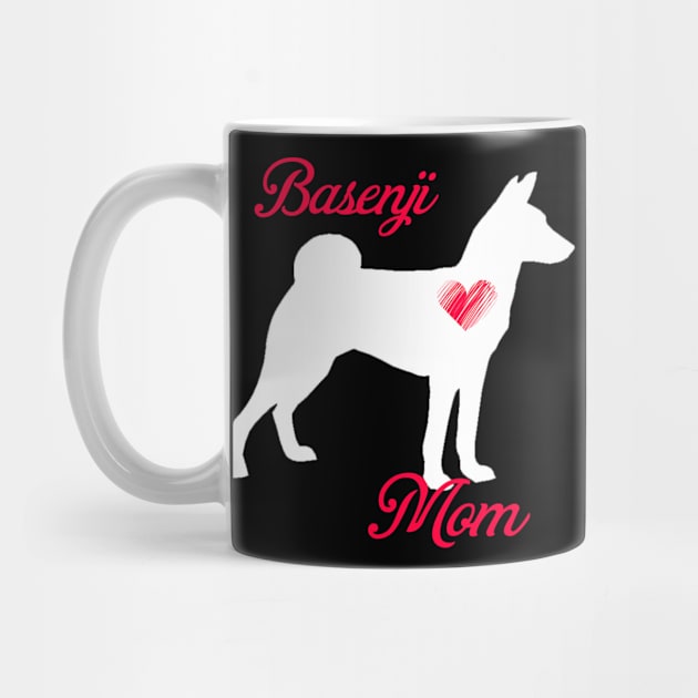 Basenji mom   cute mother's day t shirt for dog lovers by jrgenbode